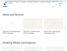 Tablet Screenshot of condat.de
